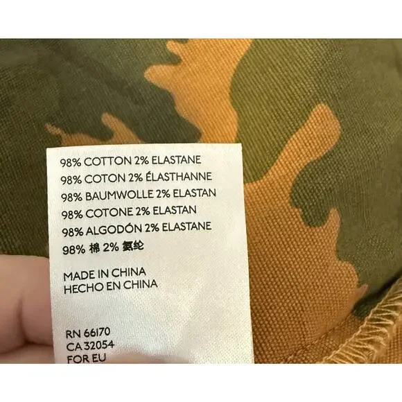 Anthropologie Pilcro Camo Leopard Jacket Sz XLP Utility Shacket Streetwear Style - Picture 12 of 15